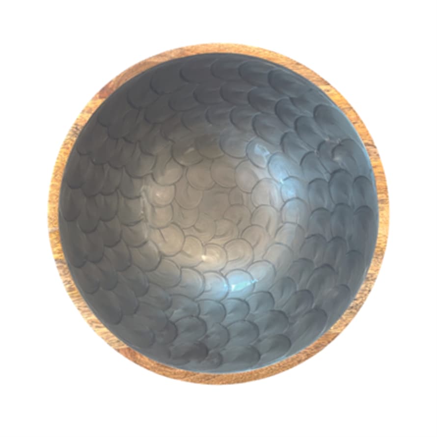 ByRoom Medium Charcoal Grey Pearl Bowl - 25cm
