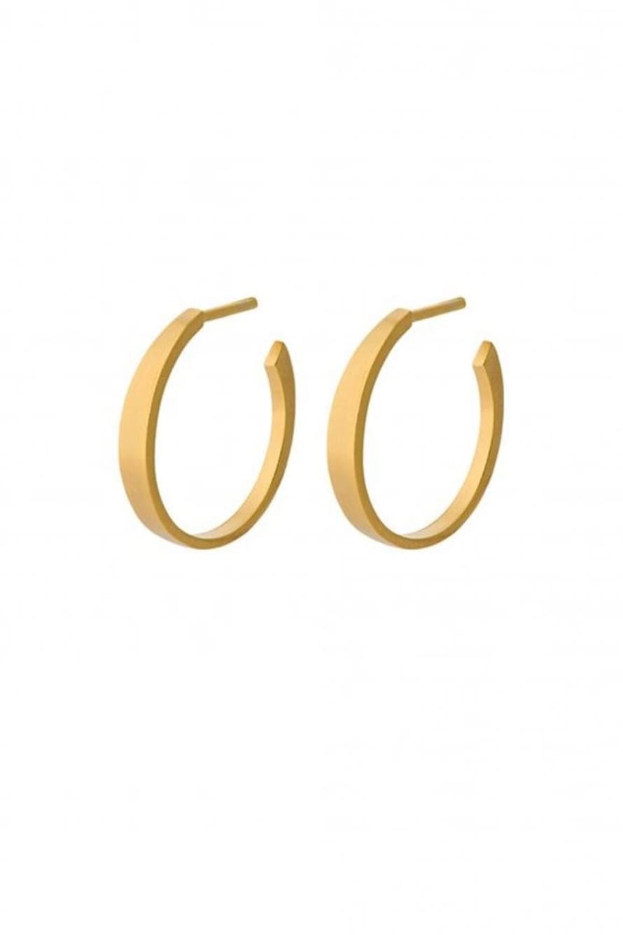 Pernille Corydon Small Eclipse Earrings In Gold
