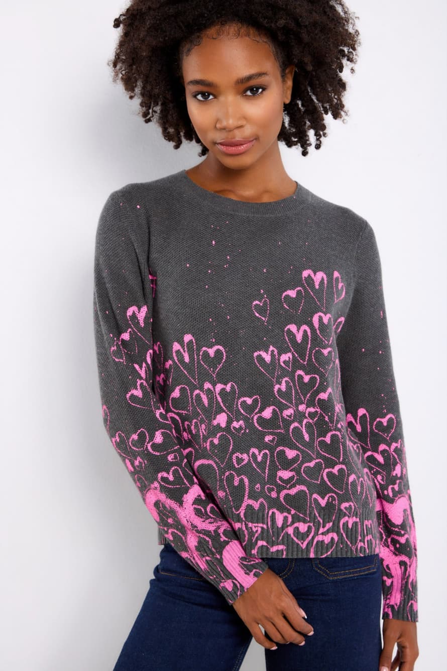 Lisa Todd Shale Hearts Printed Sweater