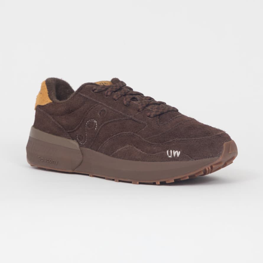 Saucony  X Universal Works Collaboration Jazz Nxt Trainers In Brown