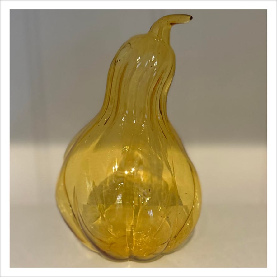 Intrepid Glass Gourd Vase - Yellow