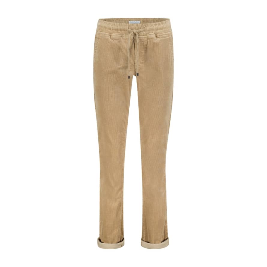 Red Button Trousers Tessy Corduroy Sand