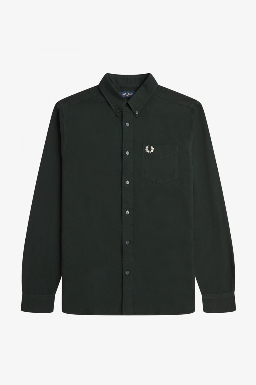 Fred Perry Oxford Shirt - Night Green