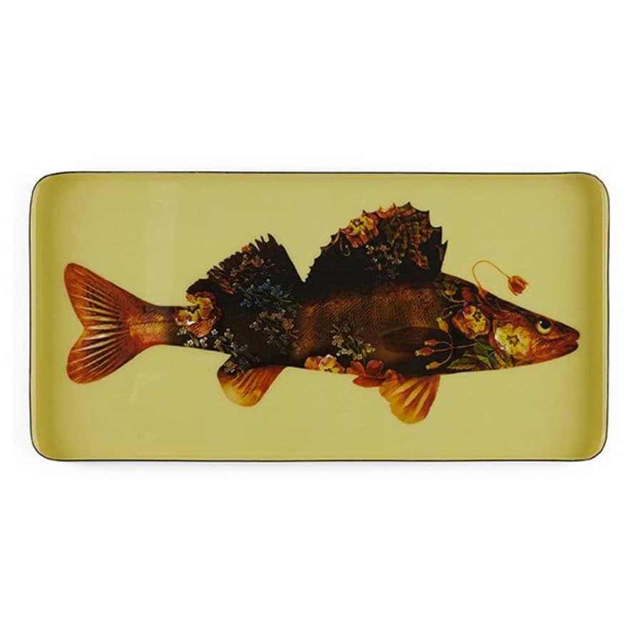 Gangzai Vassoio Flower Fish Rettangolare 20x40 Gd500