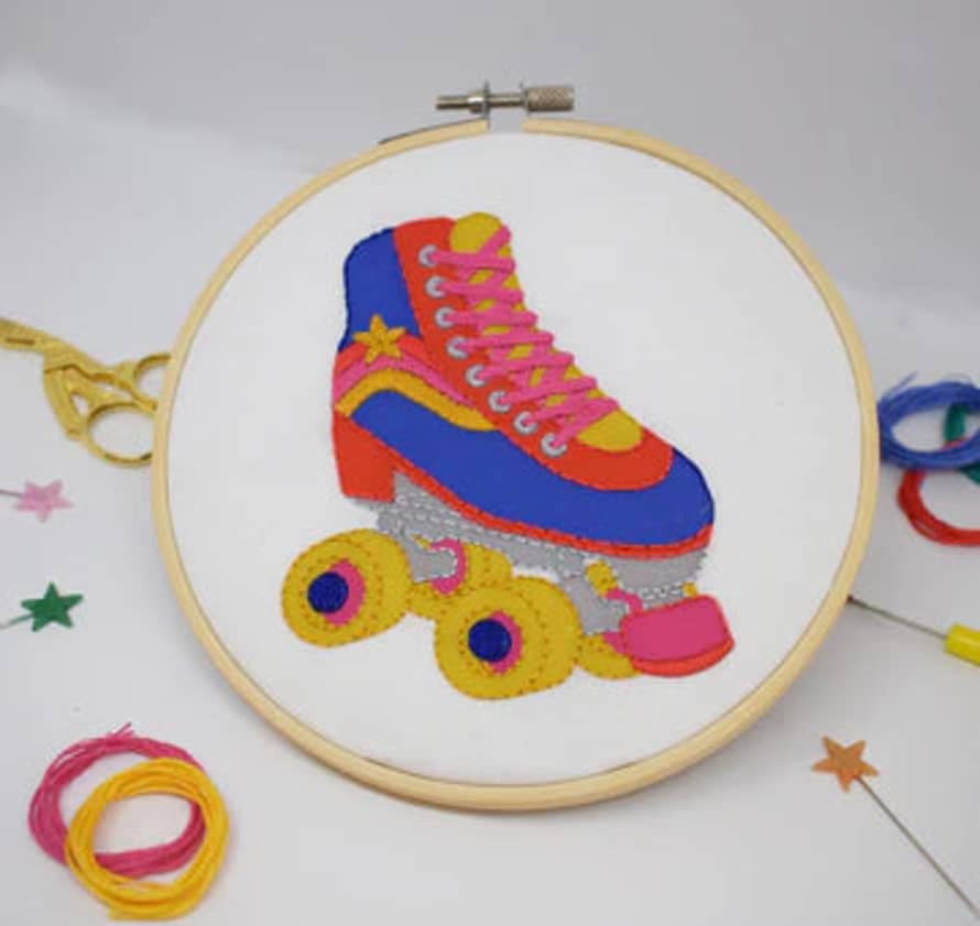 The Make Arcade Rollerskate Large Embroidery Kit