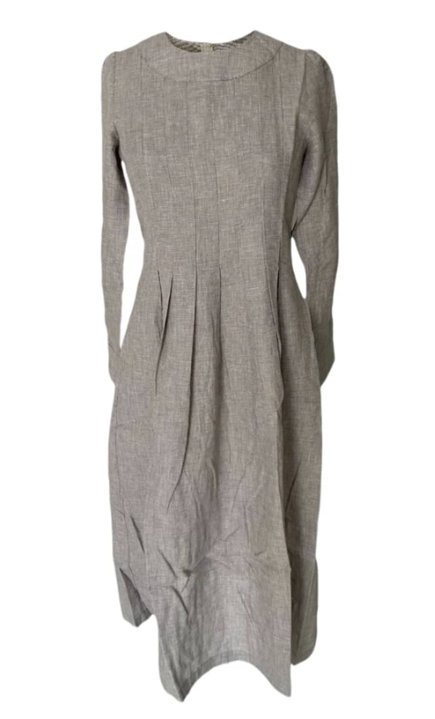 Window Dressing The Soul Grey Linen and Thread Tilly Dress