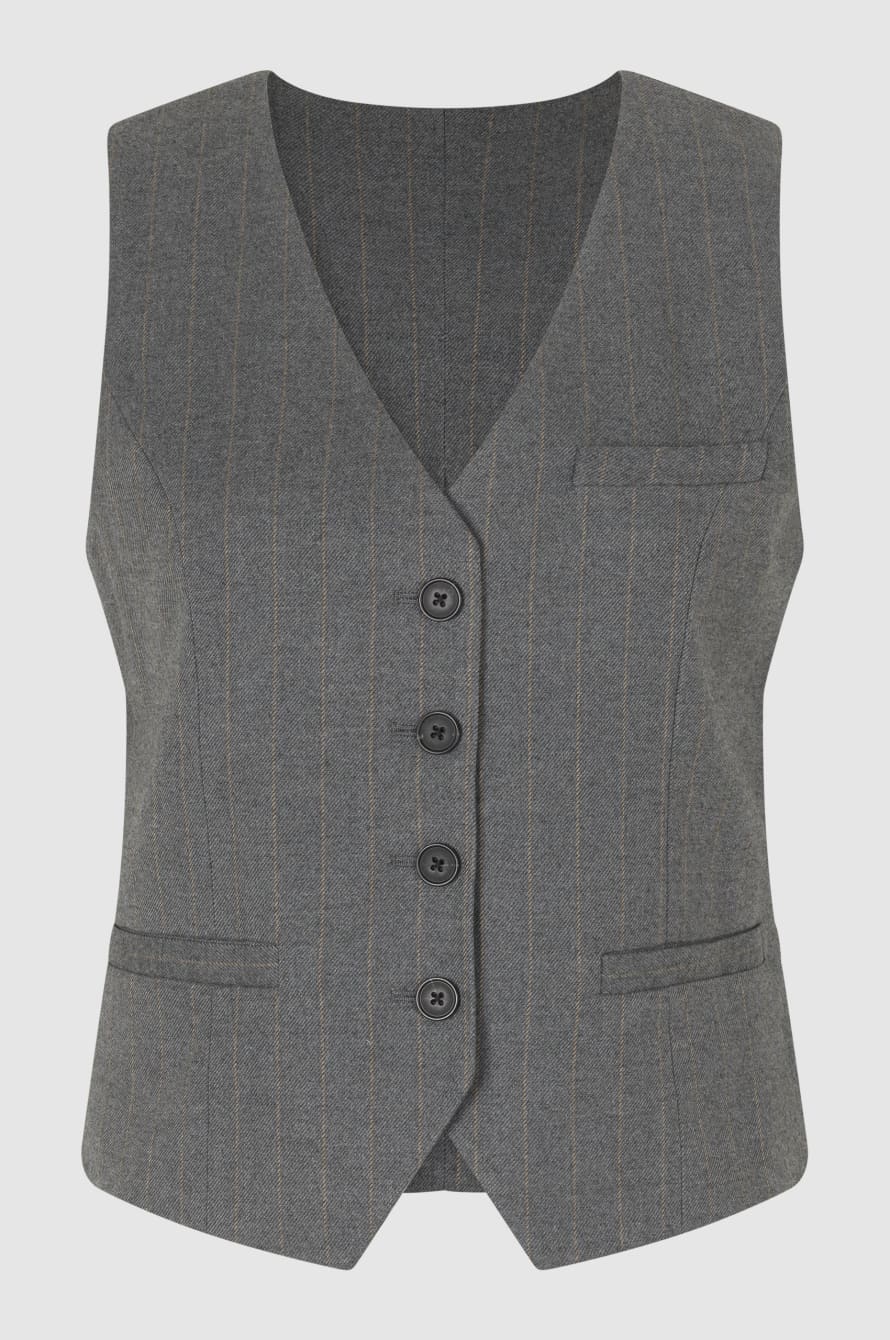 Second Female Grey Melange Holsye Waistcoat