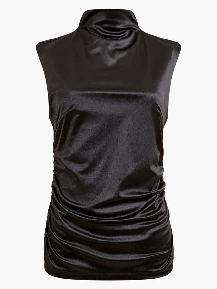 French Connection Rosita Shine Top | Blackout