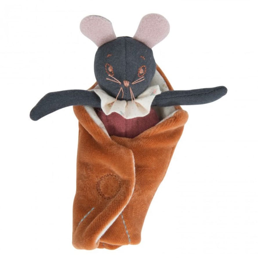Moulin Roty Rosée The Little Mouse With Leaf Blanket