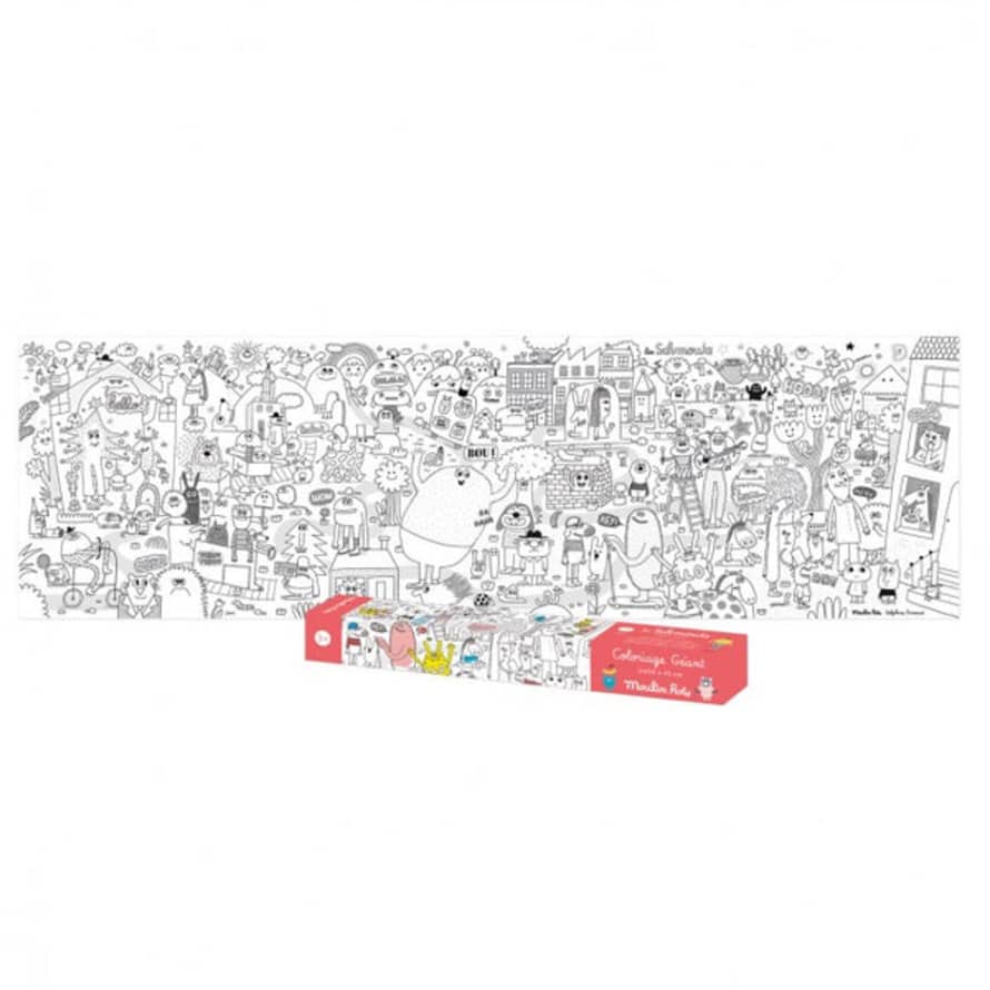 Moulin Roty Giant Colouring Poster - Les Schmouks