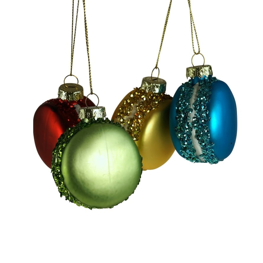 Werner Voss Colourful Macaron Tree Decoration : Red, Green, Yellow or Blue