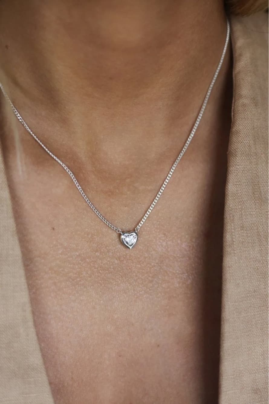 Tutti & Co Cupid Necklace In Silver
