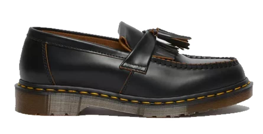 Dr Martens  Adrian Loafers Made In England Leather Black Quilon