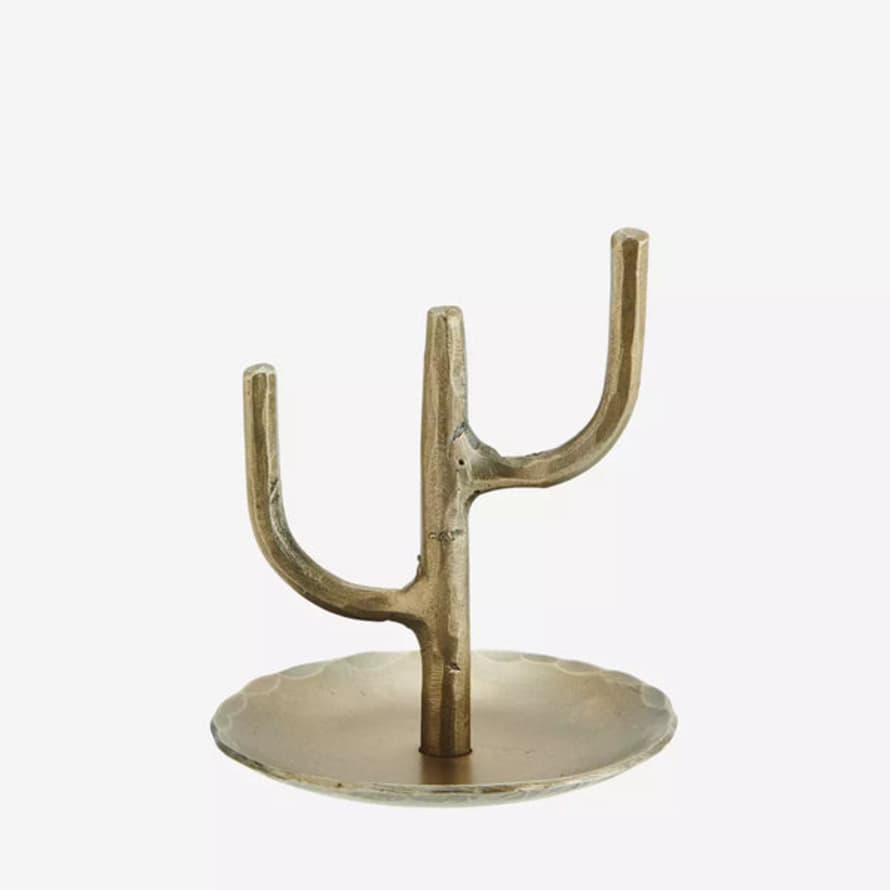 Madam Stoltz Hand Forged Iron Ring Stand - Gold