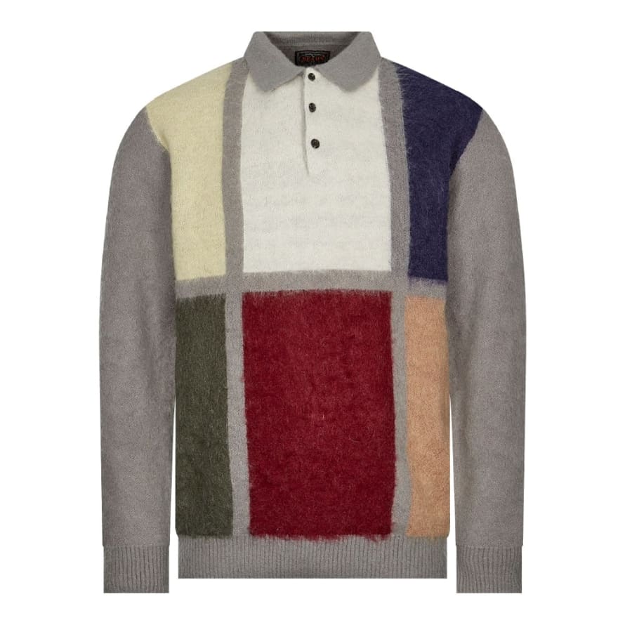 Beams Plus Knitted Polo Shirt - Multi