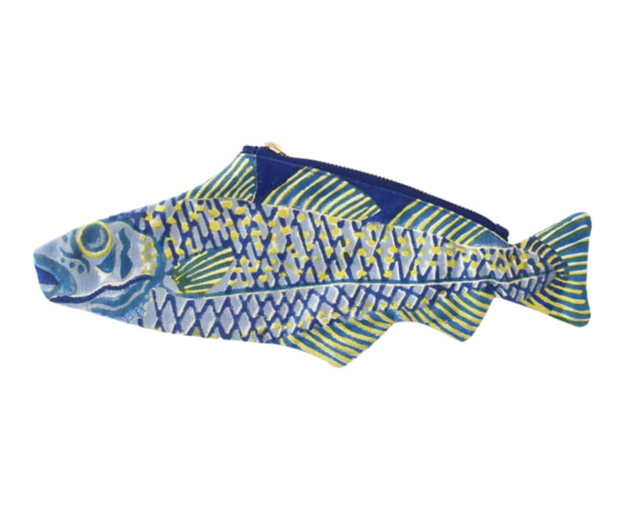 East End Press Fish Fabric Pouch