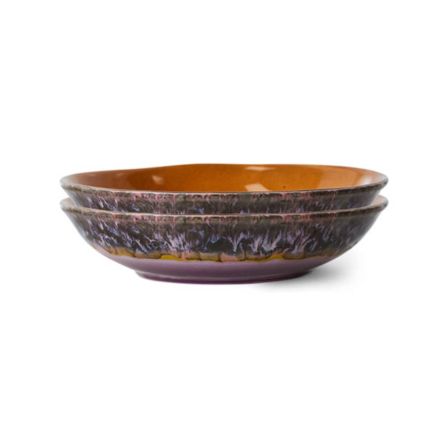 HK Living | 70s Ceramics: Curry Bowls - Daybreak (set Of 2) - Pre Order Week 51