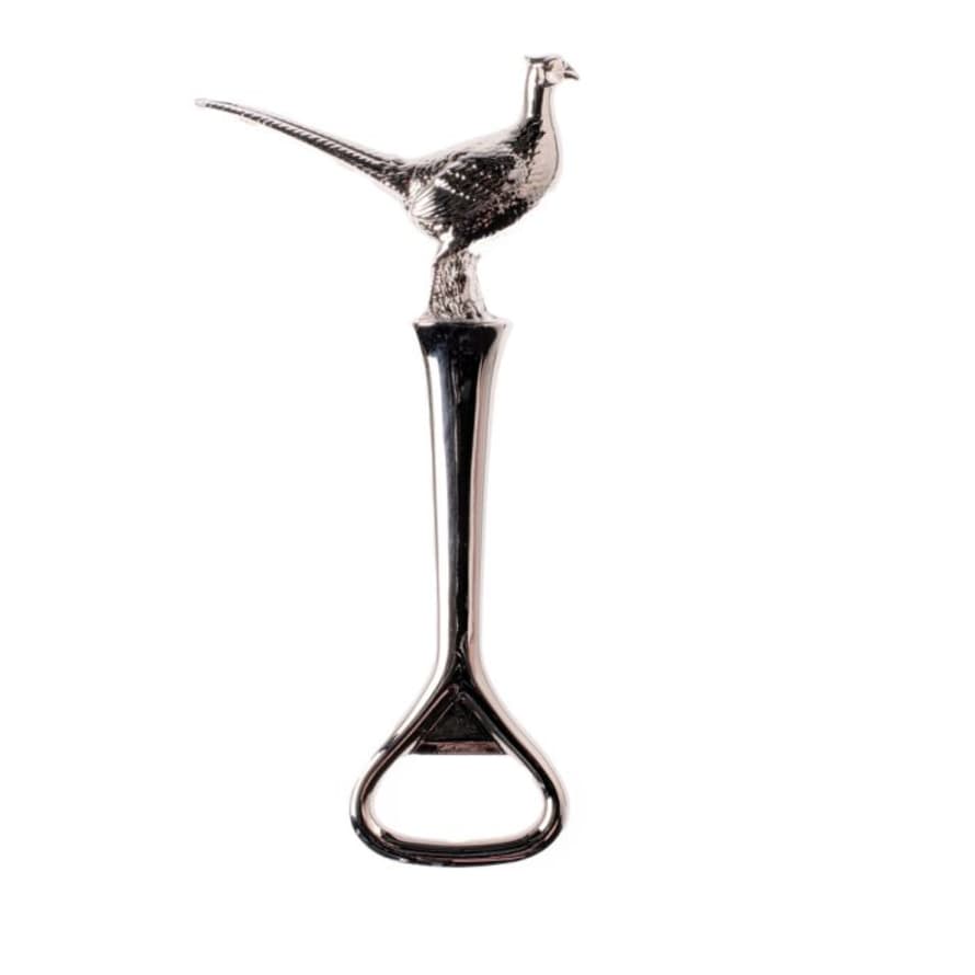 The Just Slate Company Silver Pheasant Bottle Opener
