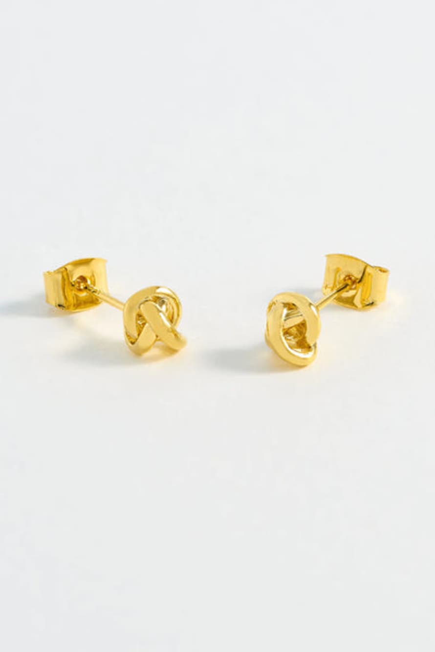 Estella Bartlett  Knot Stud Earrings - Gold