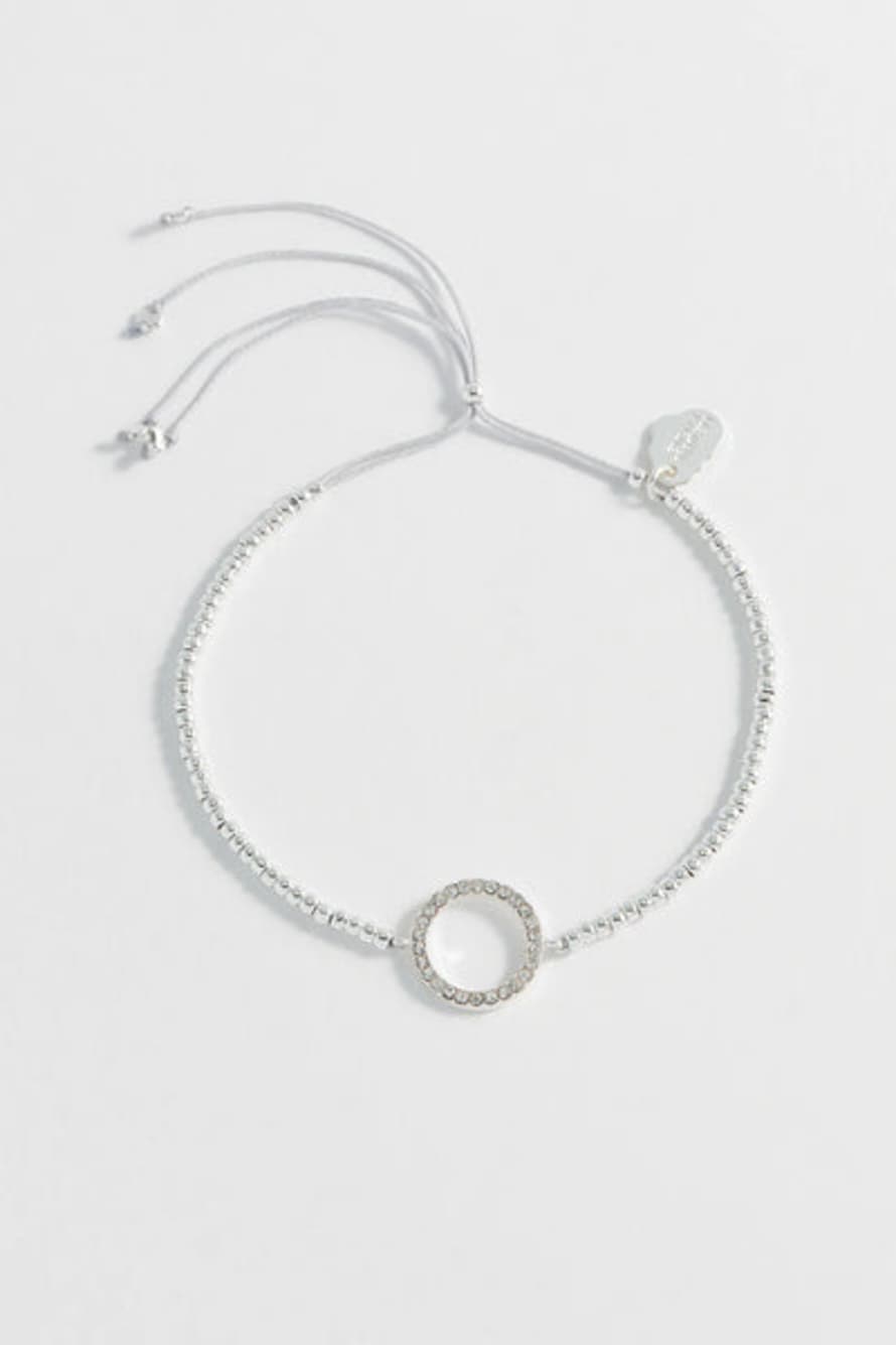Estella Bartlett  Louise Cz Circle Bracelet - Silver