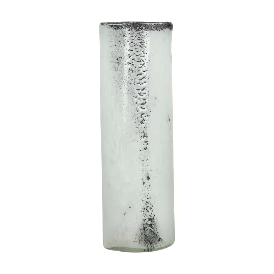 Pomax Glassvase AKADEMI, L 13,5 x W 8,5 x H 40,5 cm - black/white 