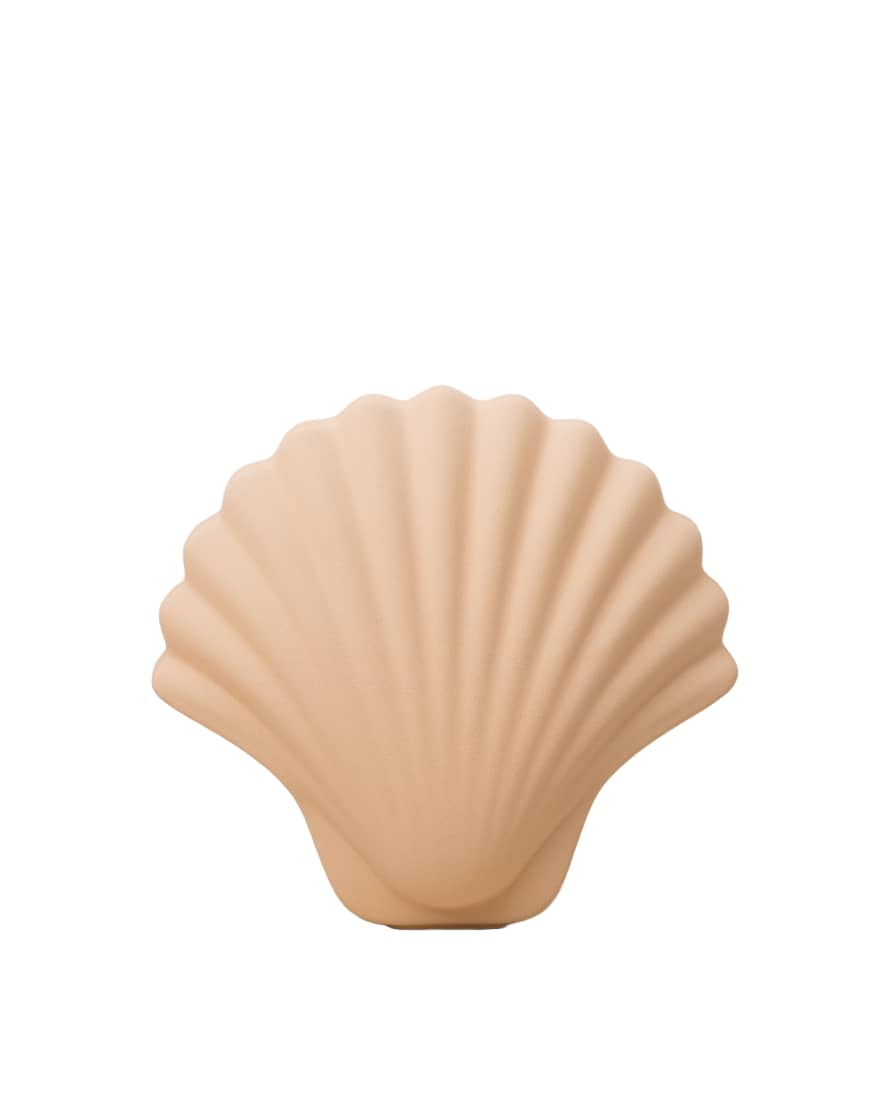 Los Objetos Decorativos Ecru Seashell Vase
