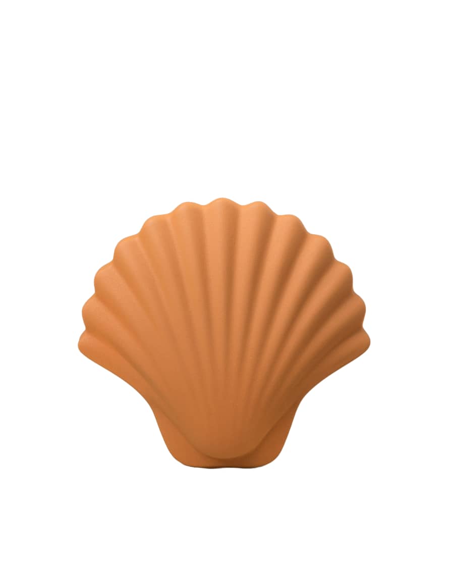 Los Objetos Decorativos Amber Seashell Vase