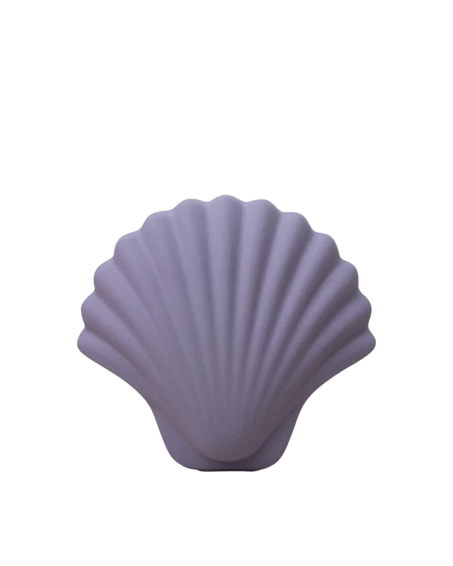 Los Objetos Decorativos Mauve Seashell Vase