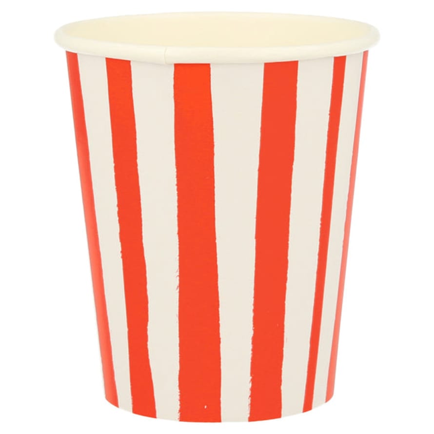 Meri Meri Red Stripes Cups