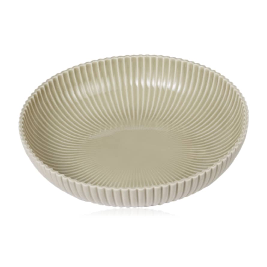 Dottir Samsurium Ceramic Serving Bowl Grey