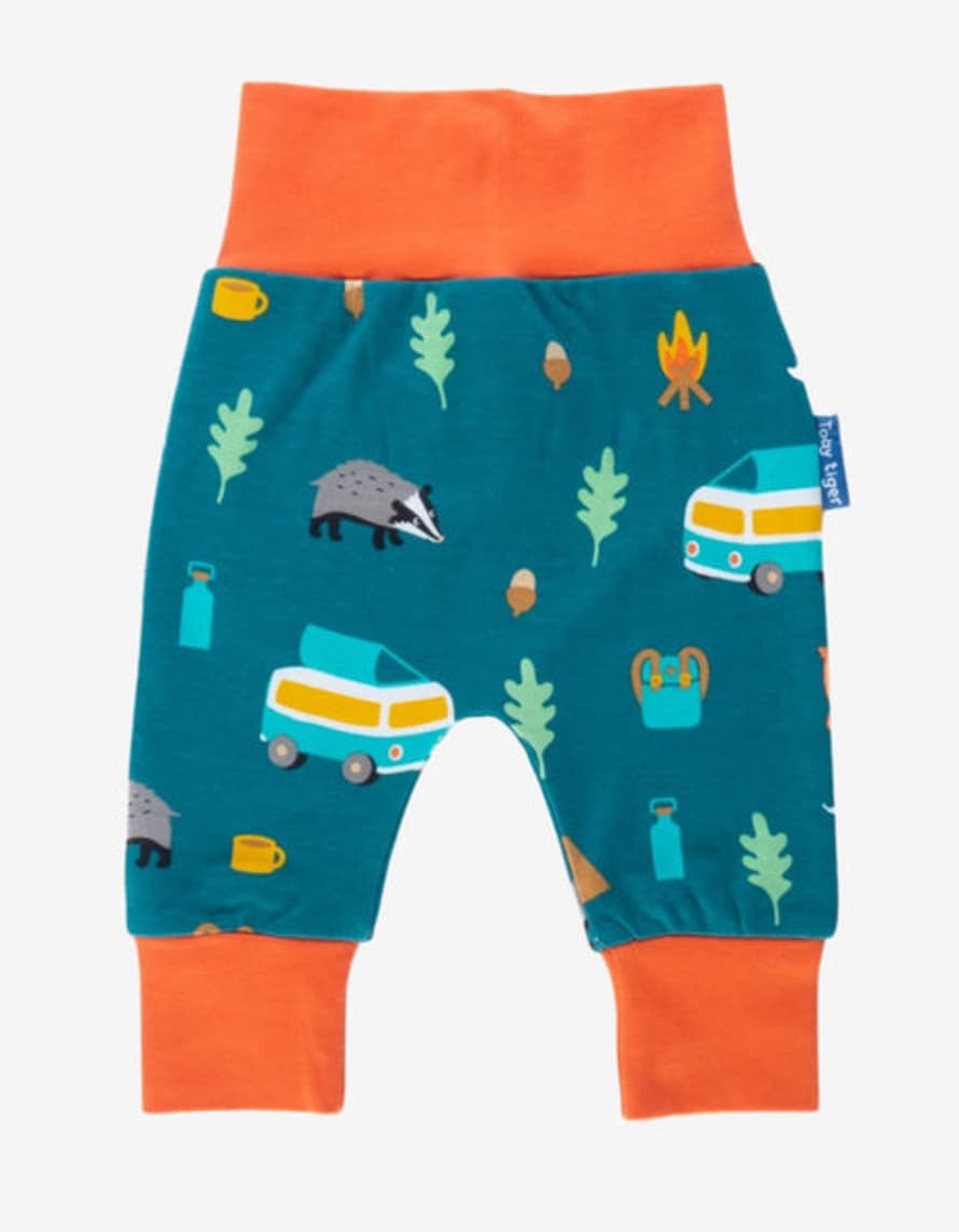 Toby Tiger Organic Yoga Pants with Campervan Print