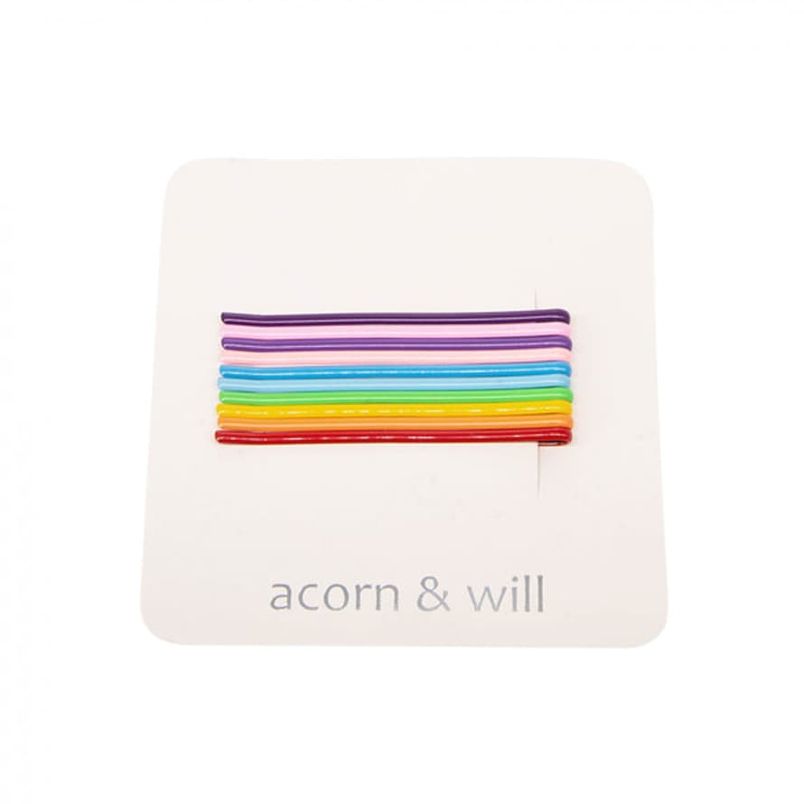 Acorn & Will Bobby Pins - Multi Coloured Set Of 10