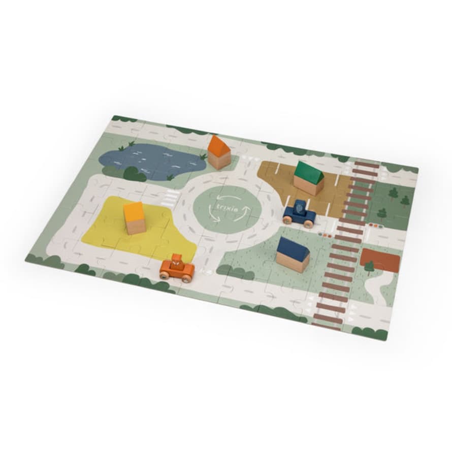 Trixie Wooden Road Puzzle With Accessories