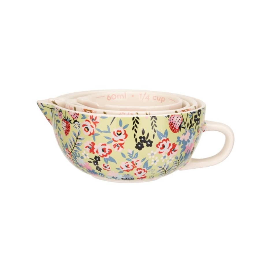 Cath Kidston Painted Table Ceramic Measuring Cups - Set of 4