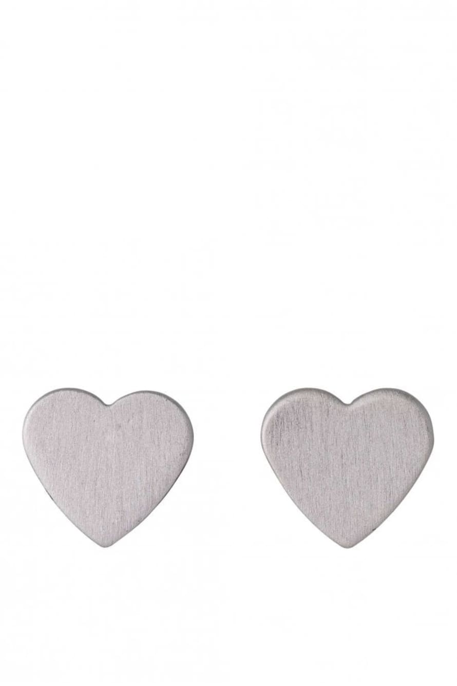 Pilgrim Vivi Heart Earrings Silver Plated