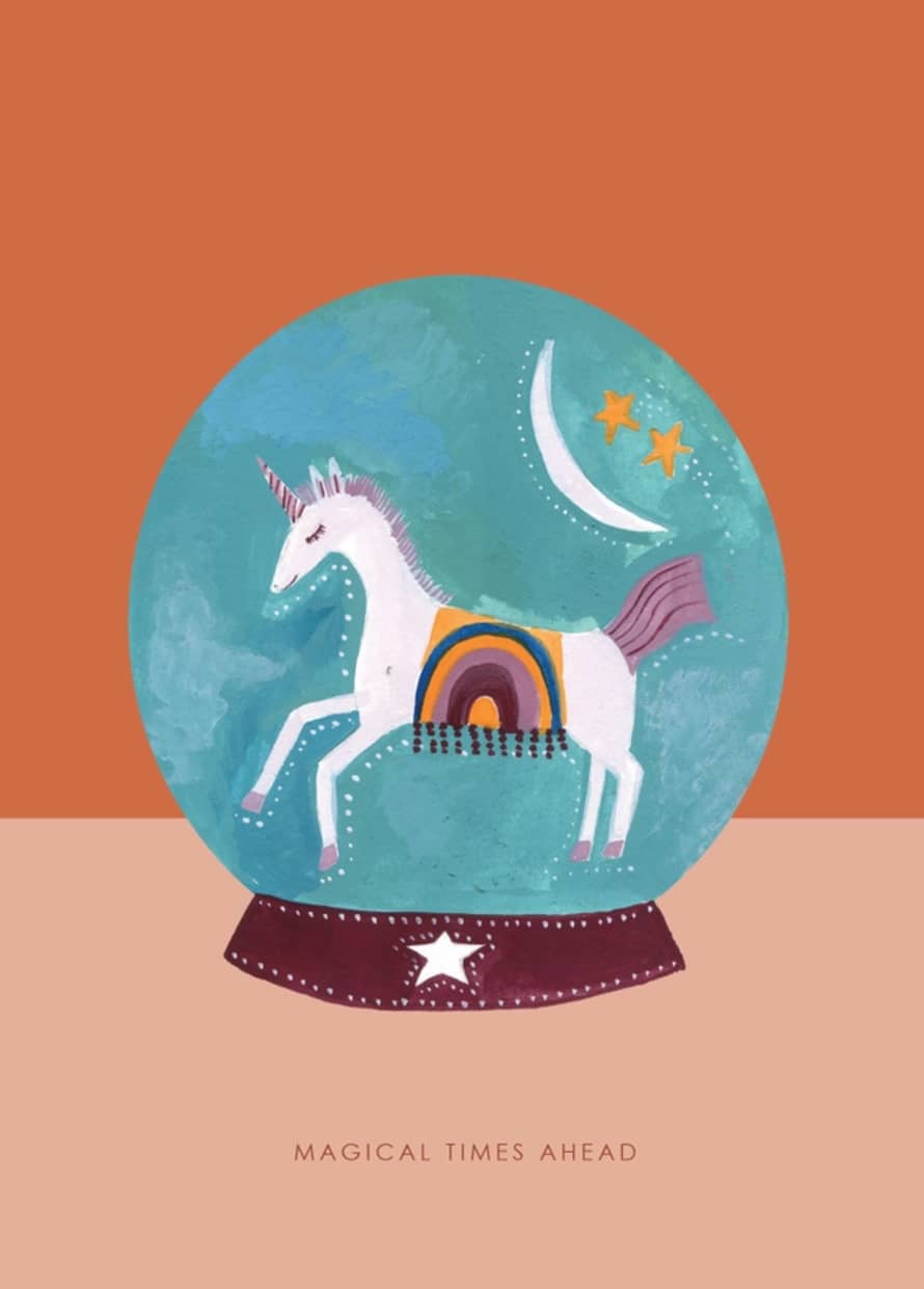 Hutch Cassidy Unicorn Globe Birthday Card