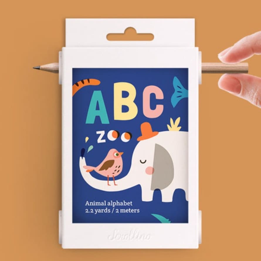 Scrollino Abc's Learning Book With Animals - Abc Zoo