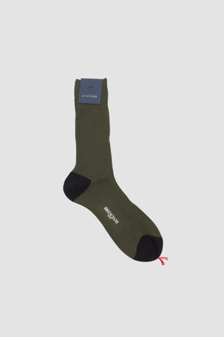 Bresciani Cotton Short Socks Militare/blu