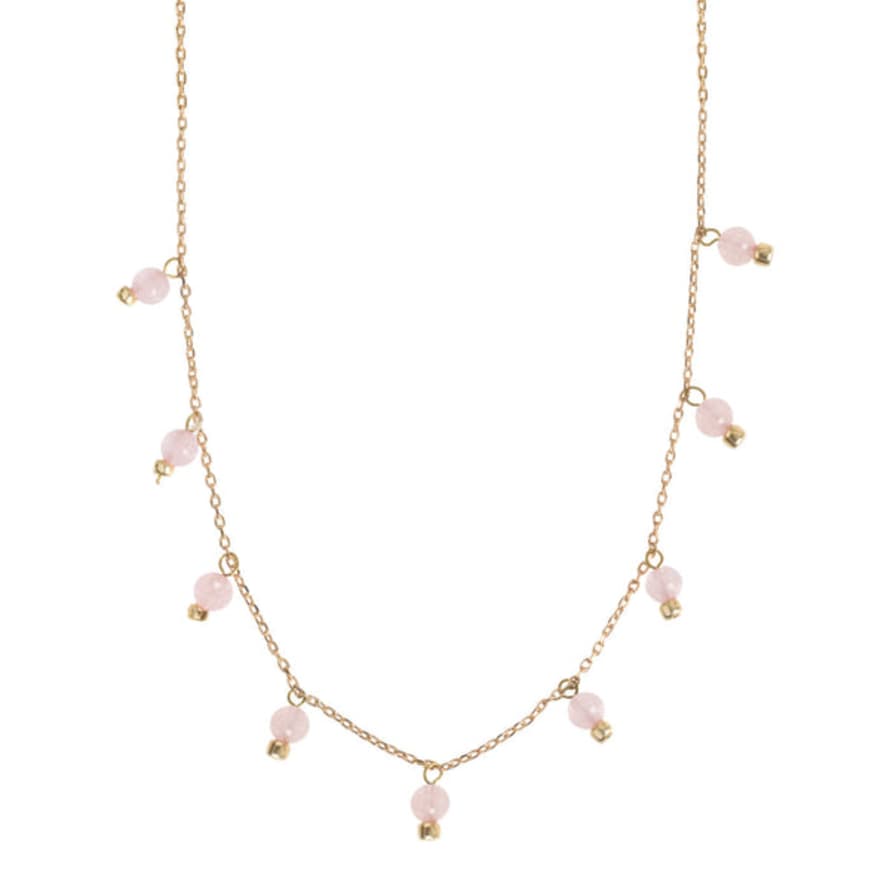 Timi Delicate Rose Quartz Necklace