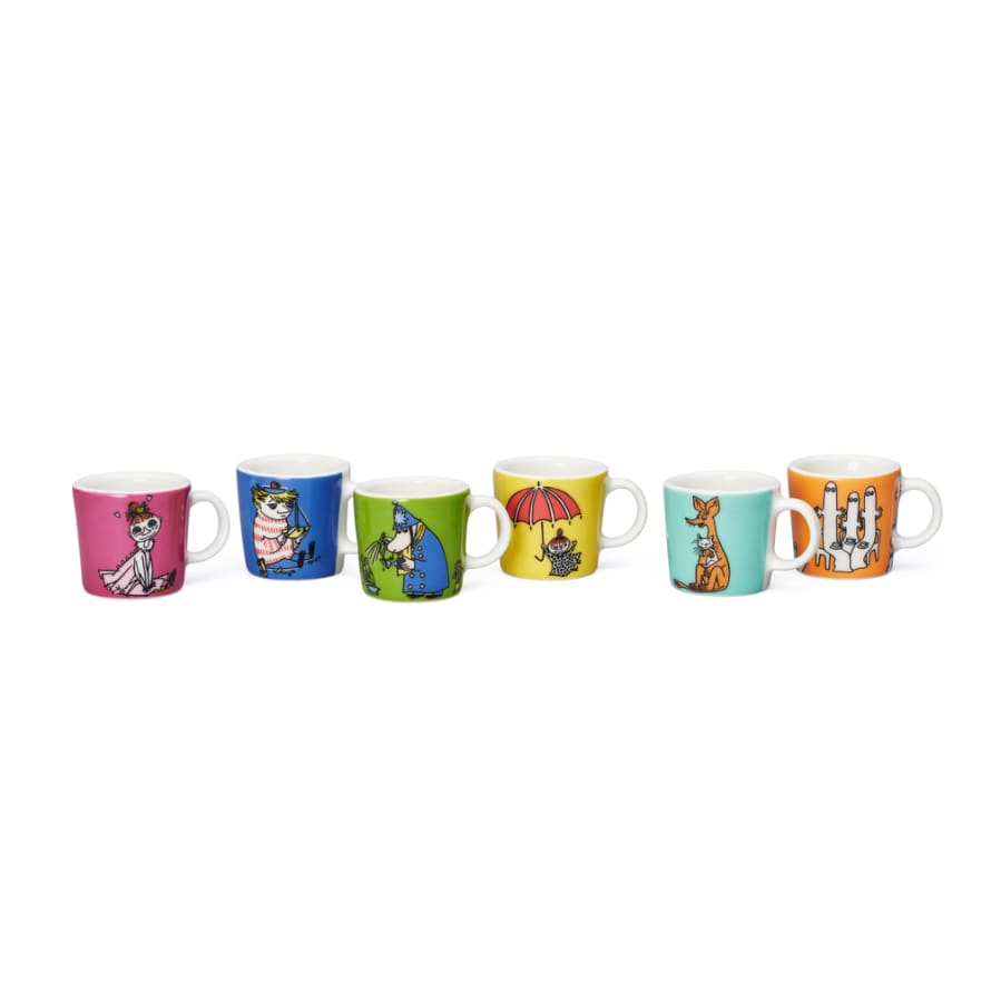 Arabia Finland  Moomin Mini Mug 3rd Classics Set of 6 