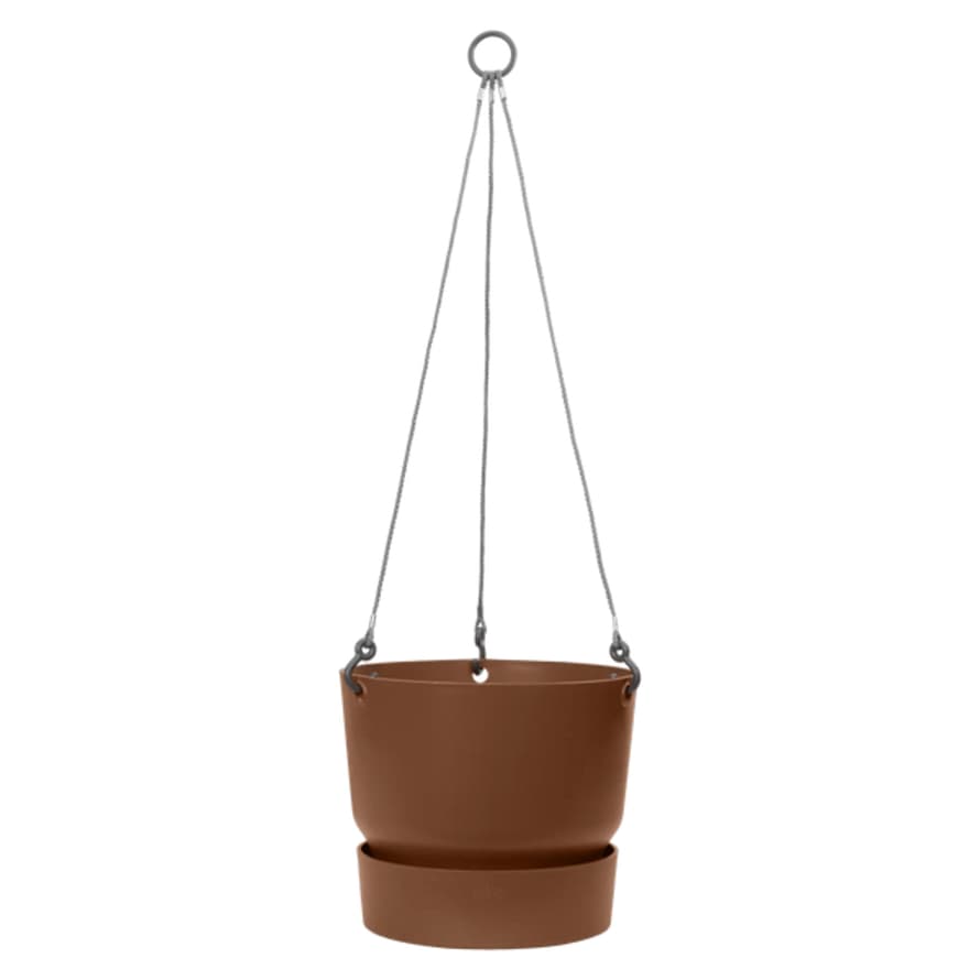 elho 24cm Brown Greenville Hanging Basket