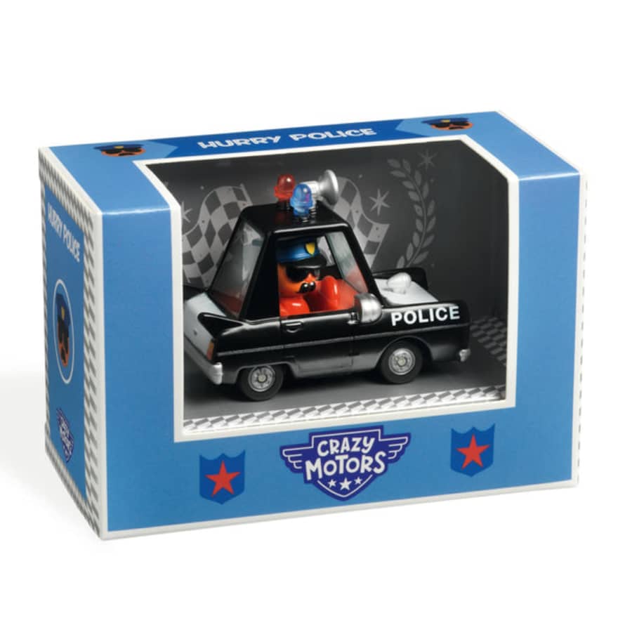 Djeco  Metal Toy Car - Hurry Police