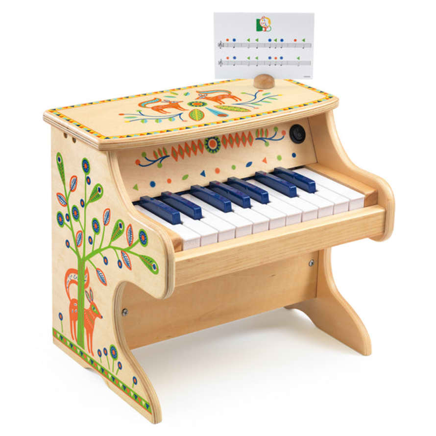 Djeco  Illustrated Wooden Electric Piano
