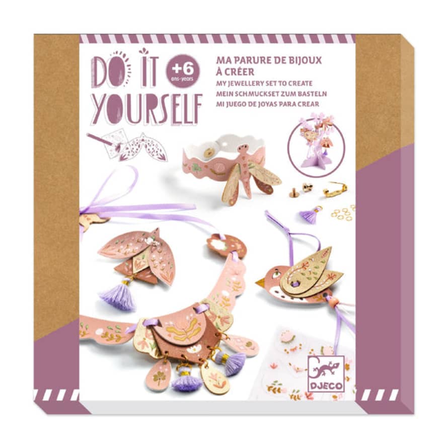 Djeco  Make Your Own Worry Leather Jewellery Creative Kit - Miss Rosefinch