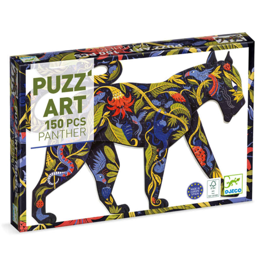 Djeco  Black Panther Puzzle - 150pc Puzzle In Box