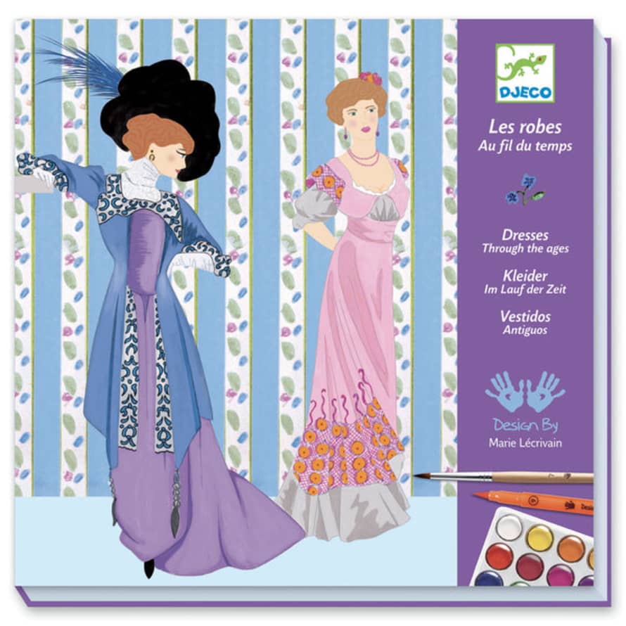 Djeco  Watercolour Painting Set - Dresses Over Time