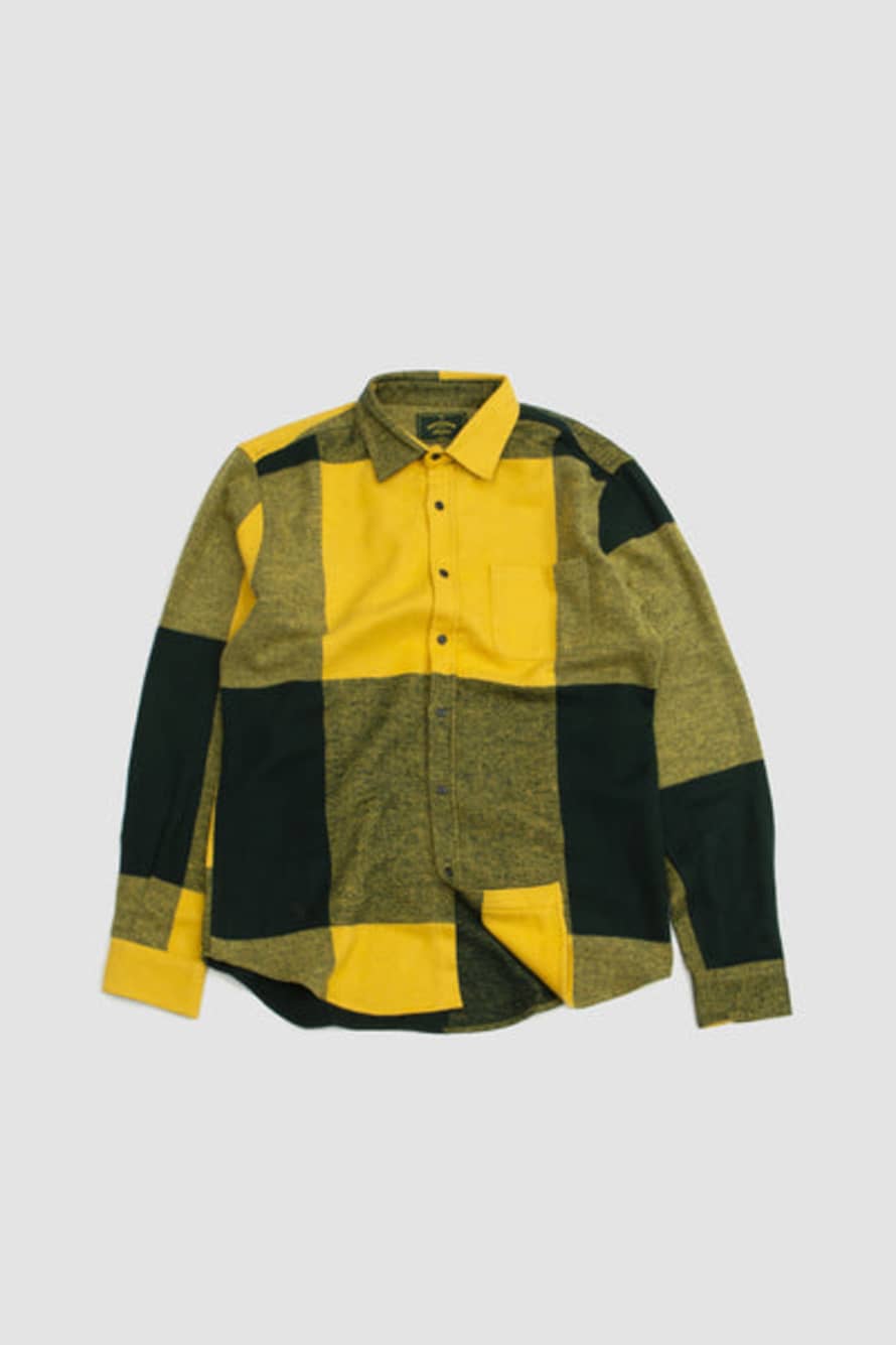  Portuguese Flannel Placement Shirt Green/Yellow