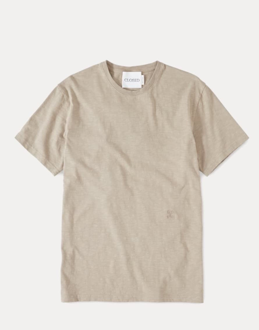 CLOSED Closed - T-shirt Jersey - Coton Bio - Biscuit