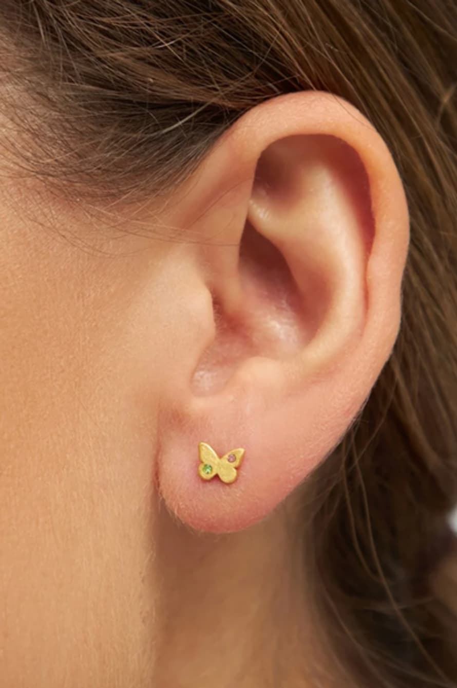 Lulu Butterfly Gold Single Earring