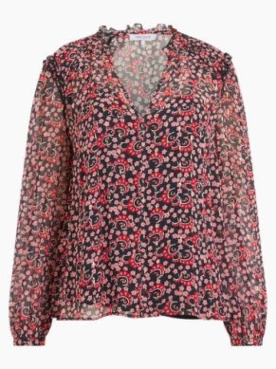 Great Plains Primrose Hill Floral V Neck Blouse